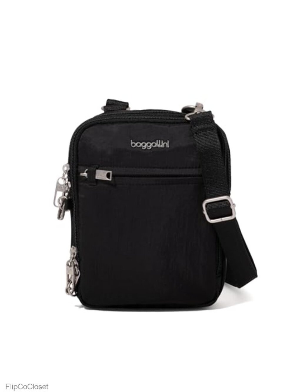 Anti-Theft Mini Crossbody Bag RFID Locking Zippers Cut-Resistant Strap Nylon